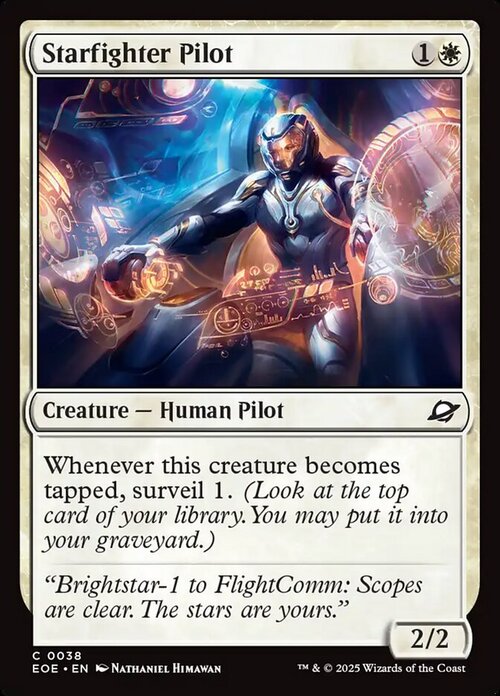 Starfighter Pilot Card Front