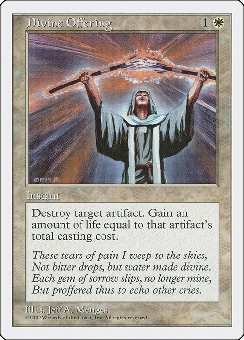 Divine Offering Card Front