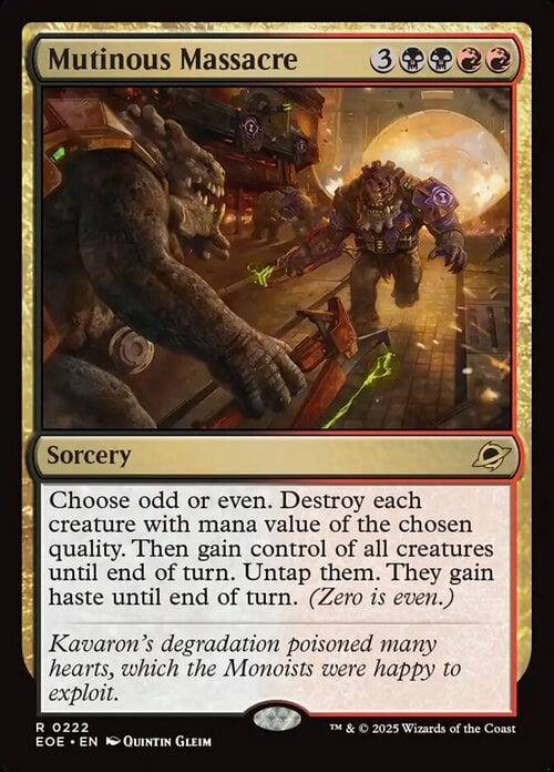 Mutinous Massacre Card Front