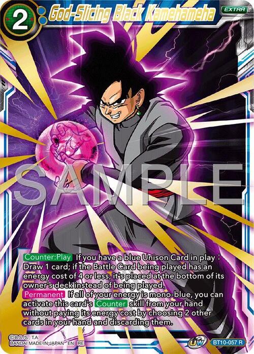 God-Slicing Black Kamehameha Card Front