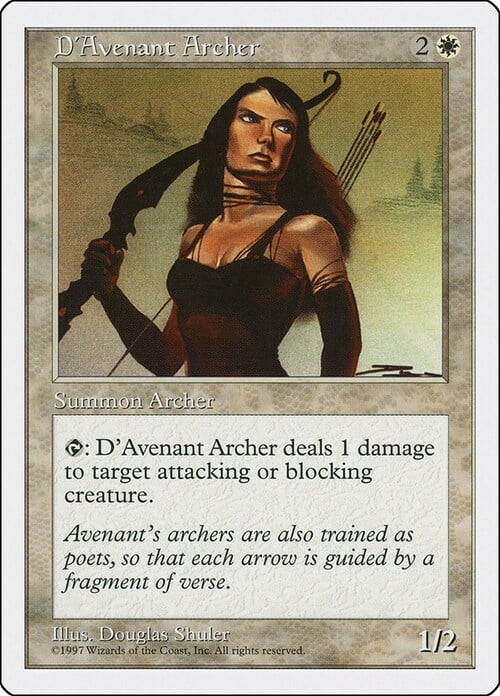 D'Avenant Archer Card Front