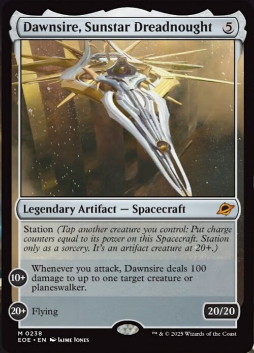 Dawnsire, Sunstar Dreadnought Card Front