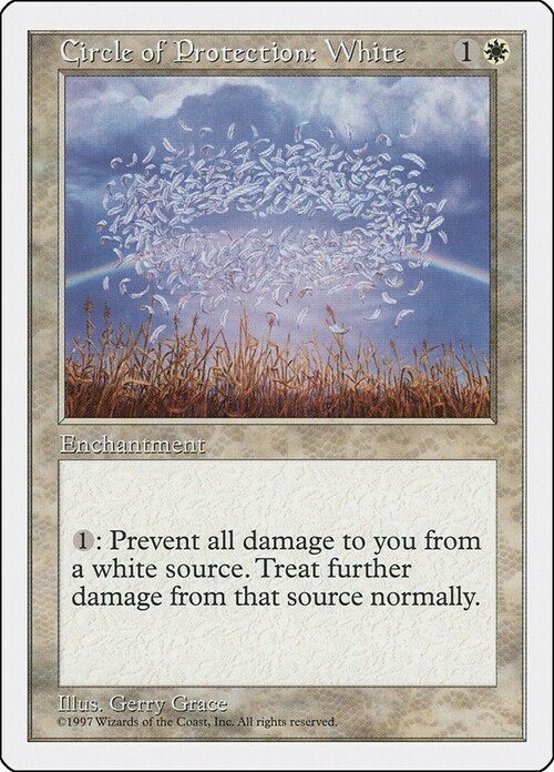 Circle of Protection: White Card Front