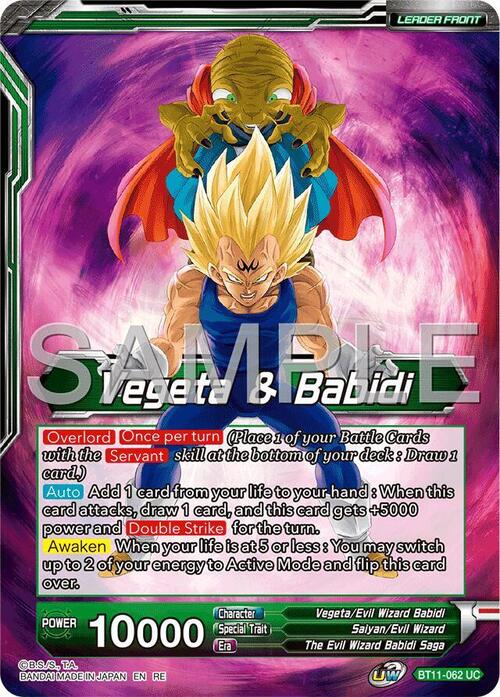 Vegeta & Babidi // Babidi & Prince of Destruction Vegeta, Mightiest Majin Card Front