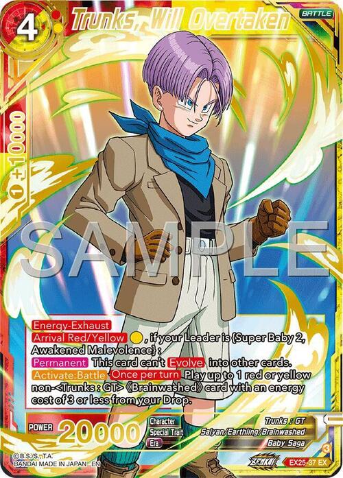 Trunks, Will Overtaken Card Front