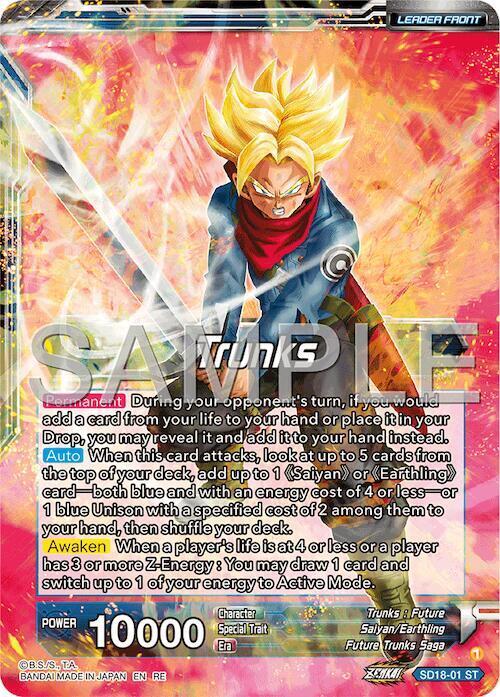 Trunks // SS2 Trunks, Envoy of Justice Returns Card Front