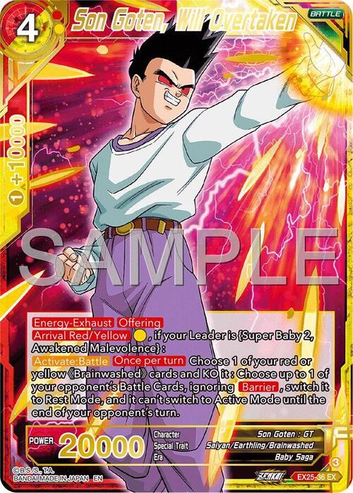 Son Goten, Will Overtaken Card Front
