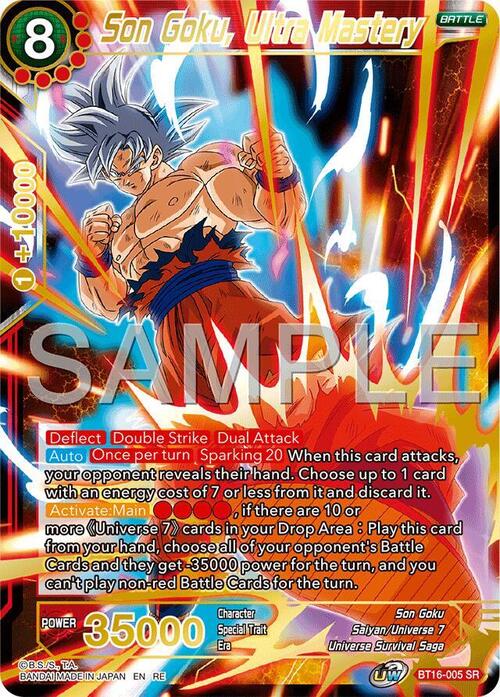 Son Goku, Ultra Mastery Card Front