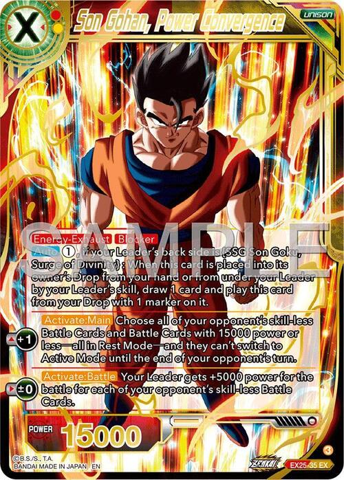Son Gohan, Power Convergence Card Front