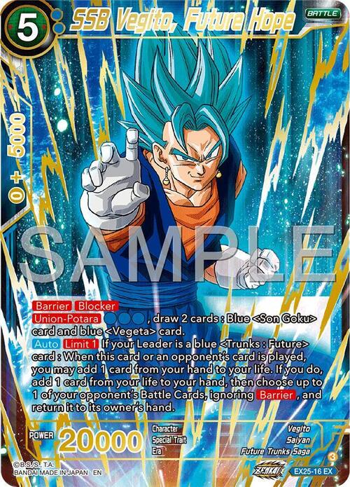 SSB Vegito, Future Hope Card Front
