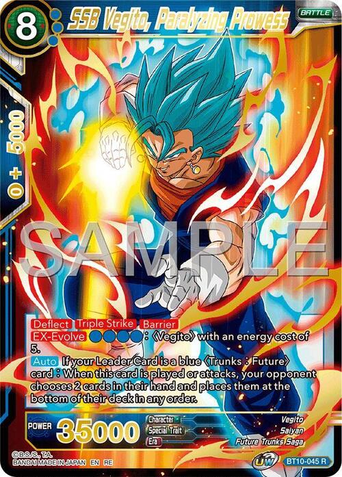 SSB Vegito, Paralyzing Prowess Card Front