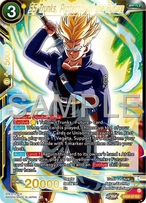 SS Trunks, Protector of the Future Card Front