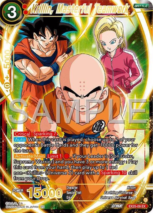 Krillin, Masterful Teamwork Card Front