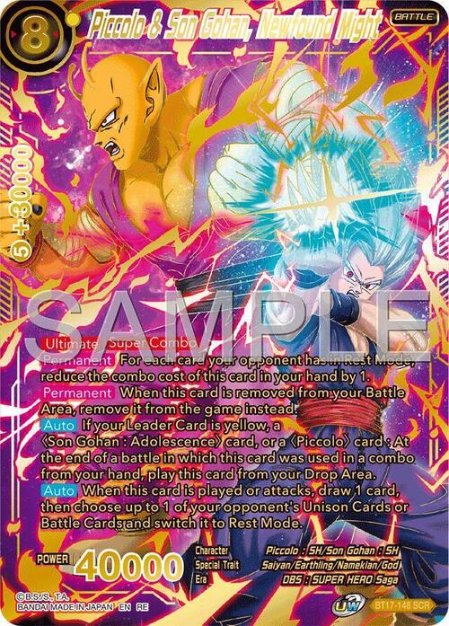 Piccolo & Son Gohan, Newfound Might Card Front