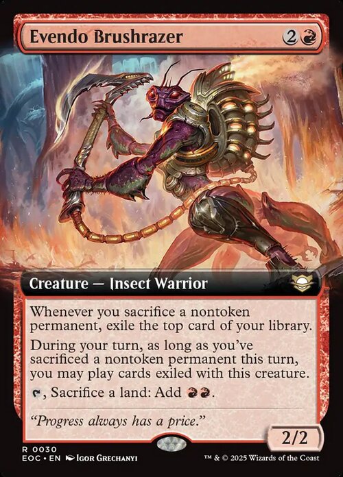 Evendo Brushrazer Card Front