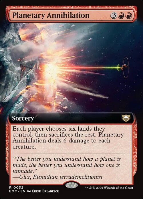 Planetary Annihilation Card Front