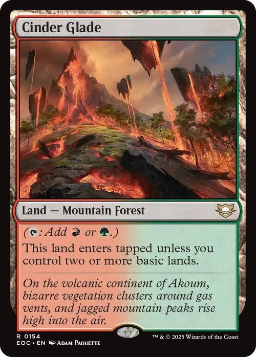 Cinder Glade Card Front