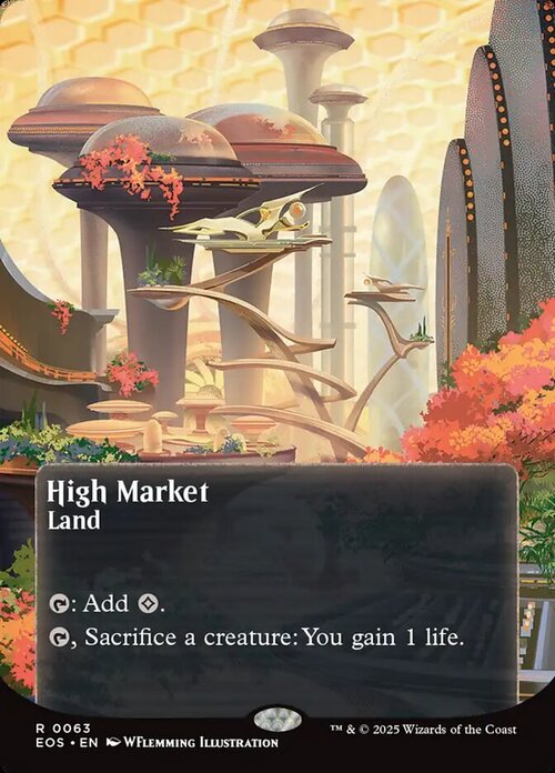 High Market Card Front