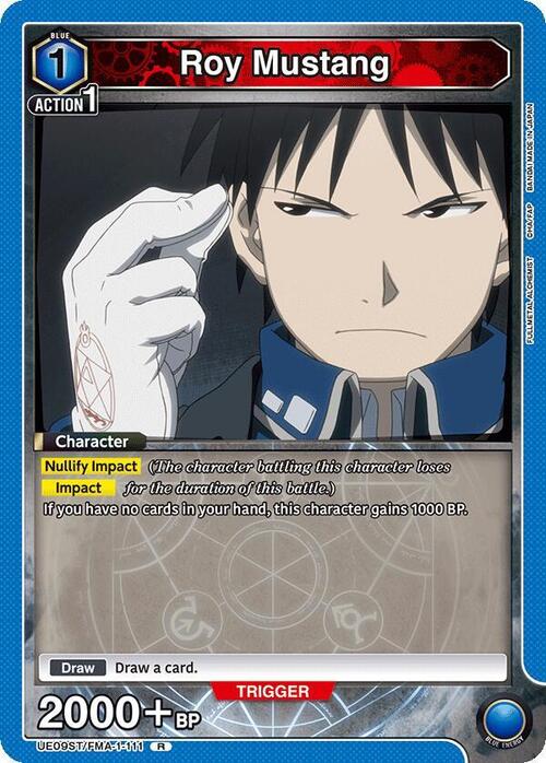 Roy Mustang Card Front