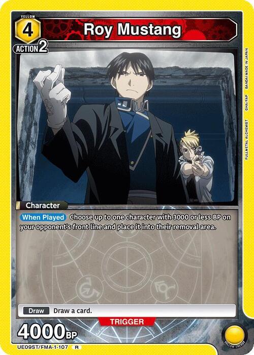 Roy Mustang Card Front