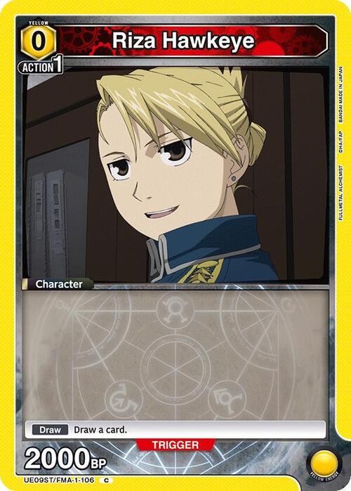 Riza Hawkeye Card Front