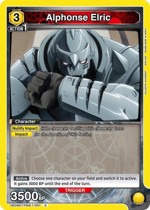 Alphonse Elric Card Front
