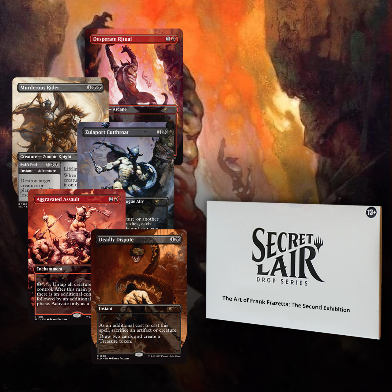 MTG　The Art of Frank Frazetta　foil Magic the Gathering Secret Lair The Art of Frank Frazetta