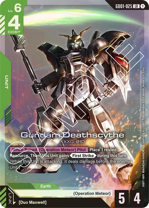 Gundam Deathscythe Card Front