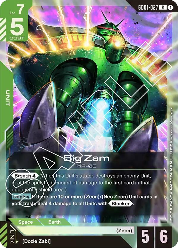 Big Zam GD-01: Newtype Rising | Gundam | CardTrader