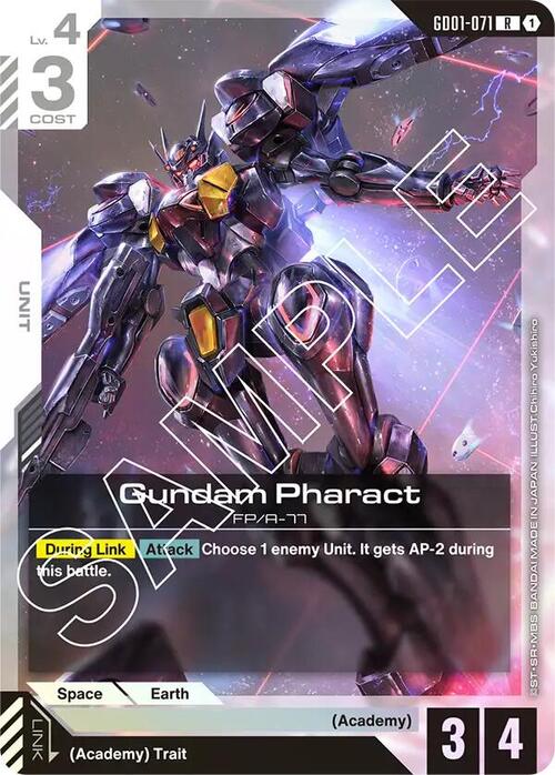 Gundam Pharact Card Front