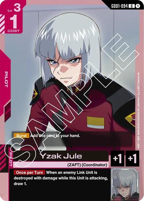 Yzak Jule Card Front