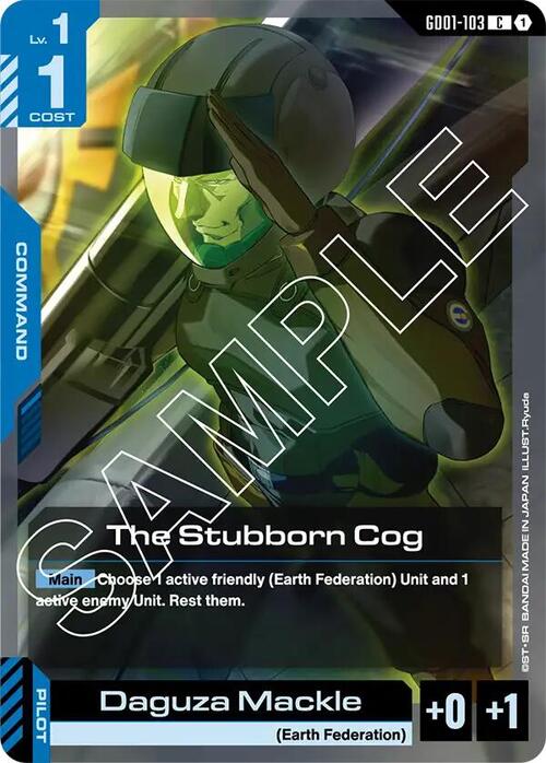 The Stubborn Cog Card Front