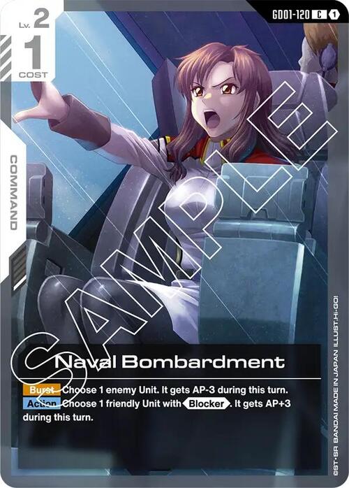 Naval Bombardment Card Front
