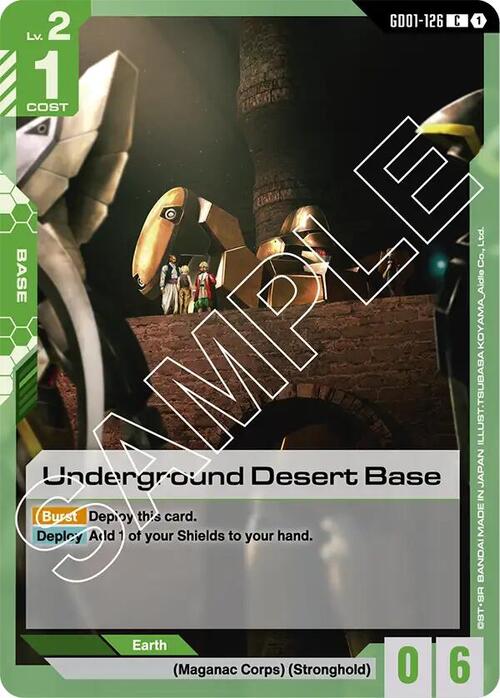 Underground Desert Base Card Front
