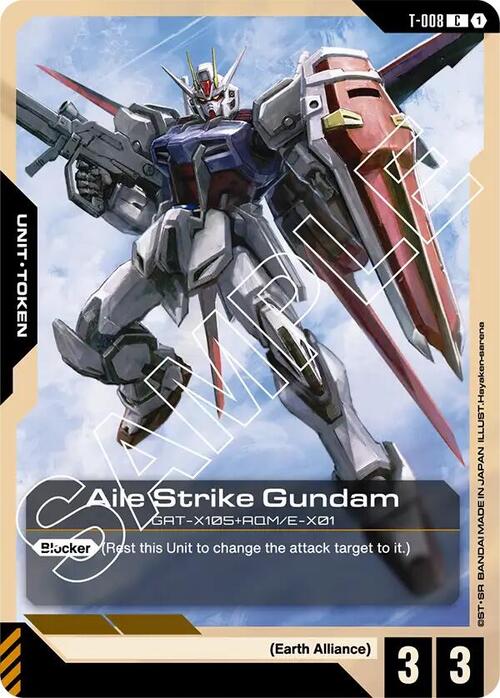 Aile Strike Gundam Card Front