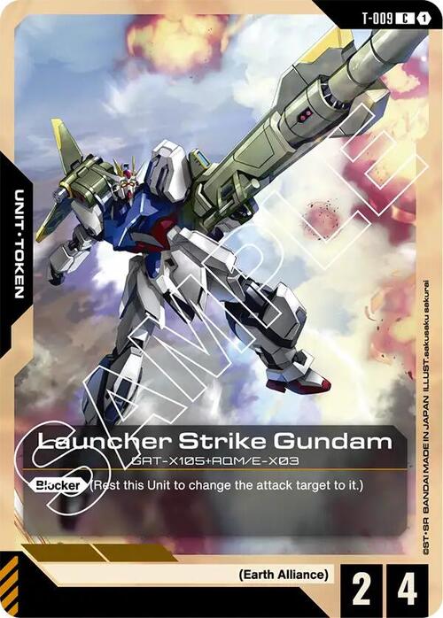 Launcher Strike Gundam Card Front