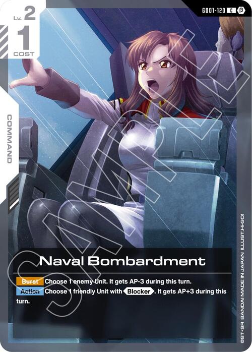 Naval Bombardment Card Front