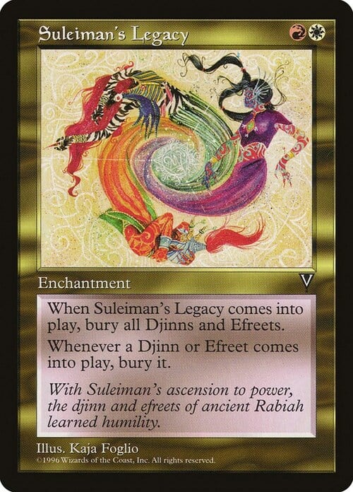 Suleiman's Legacy Card Front
