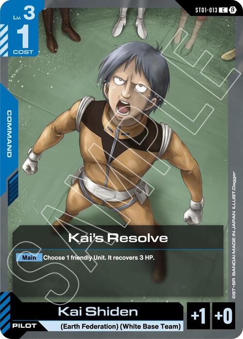 Kai's Resolve Card Front