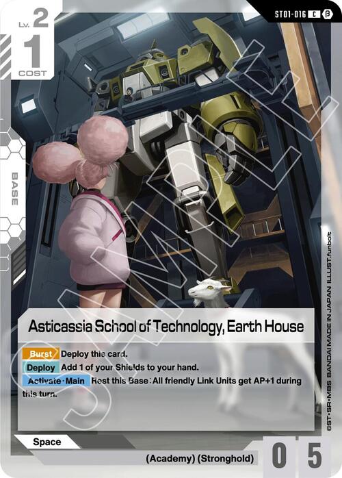 Asticassia School of Technology, Earth House Card Front