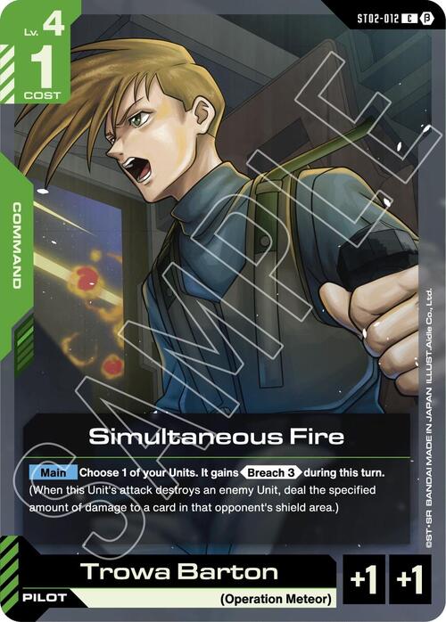Simultaneous Fire Card Front