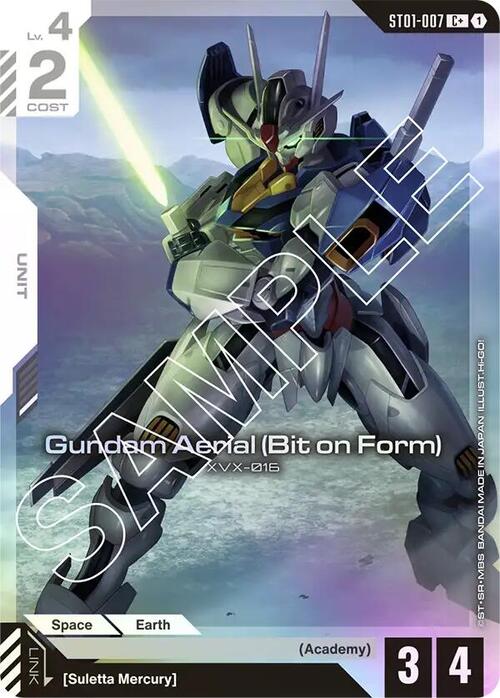 Gundam Aerial (Bit on Form) Card Front