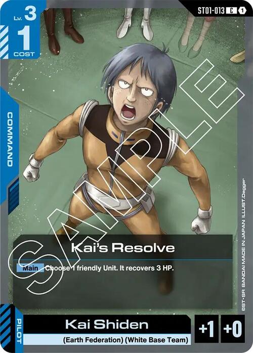 Kai's Resolve Card Front