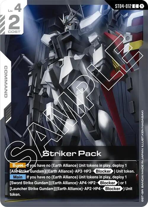 Striker Pack Card Front