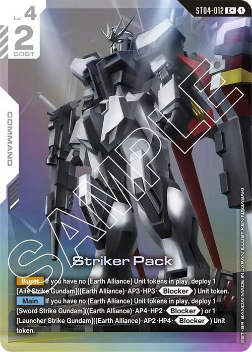 Striker Pack Card Front
