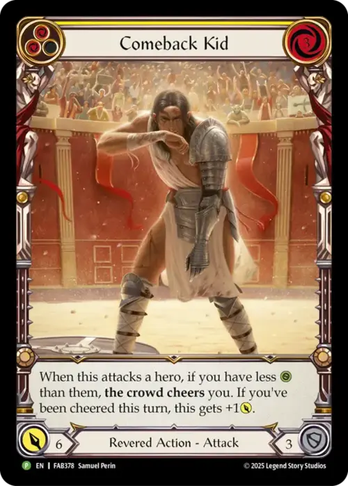 Comeback Kid (Yellow) Card Front