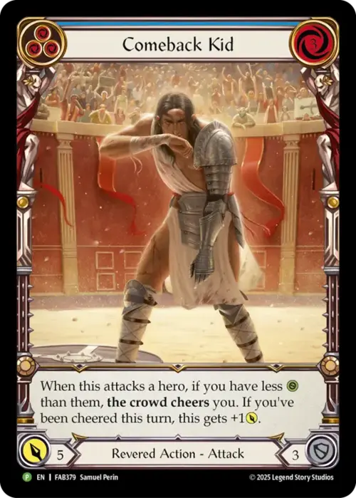 Comeback Kid (Blue) Card Front