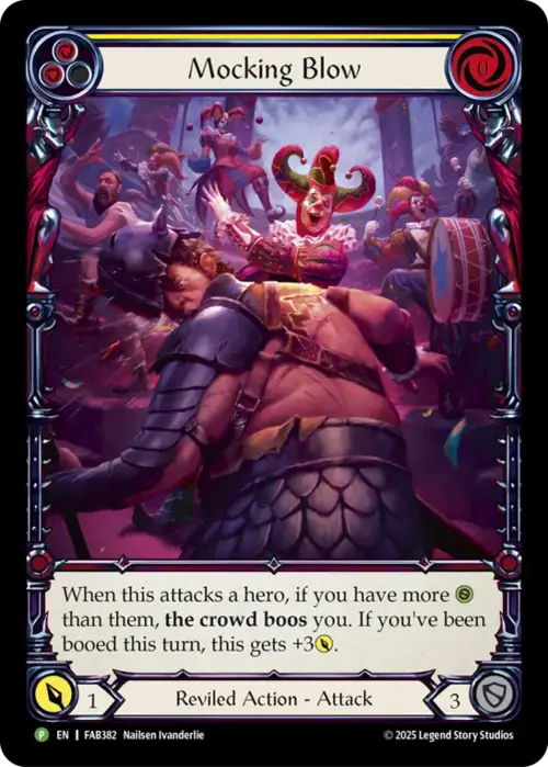 Mocking Blow (Yellow) Card Front