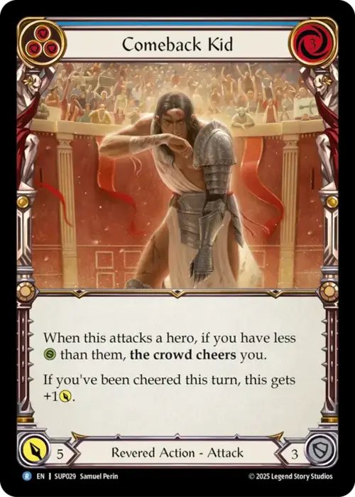 Comeback Kid - Blue Card Front