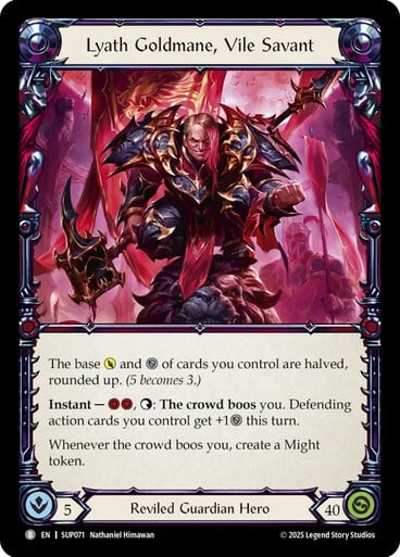 Lyath Goldmane, Vile Savant // Lyath Goldmane Card Front